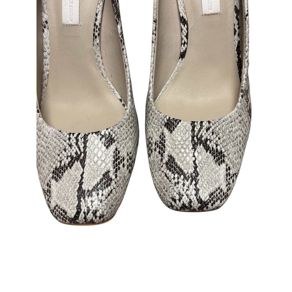 Imagine Vince Camuto Quinna Capri Snakeskin Block Heel Pumps Size 8 - Picture 2 of 10